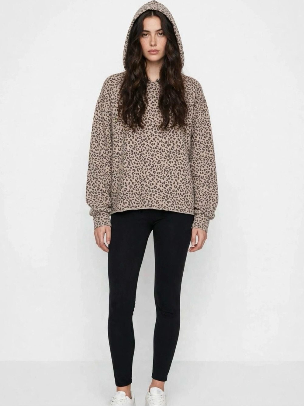 Abercrombie & Fitch | Leopard Print Pullover Cozy Hoodie Sweater